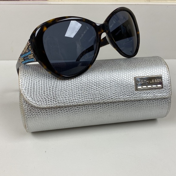 Judith Lieber Stunning Multi Color Crystal Encrusted Tortoise Frames NeverUsed - Picture 8 of 15